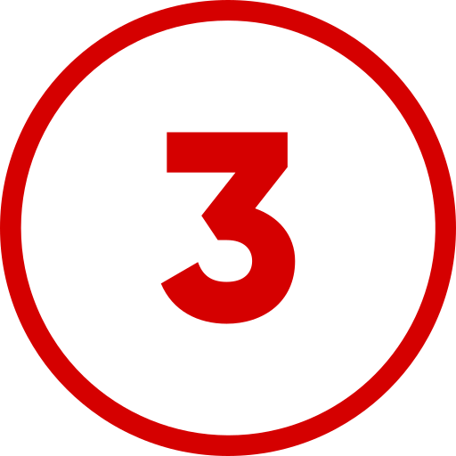 3 number icon